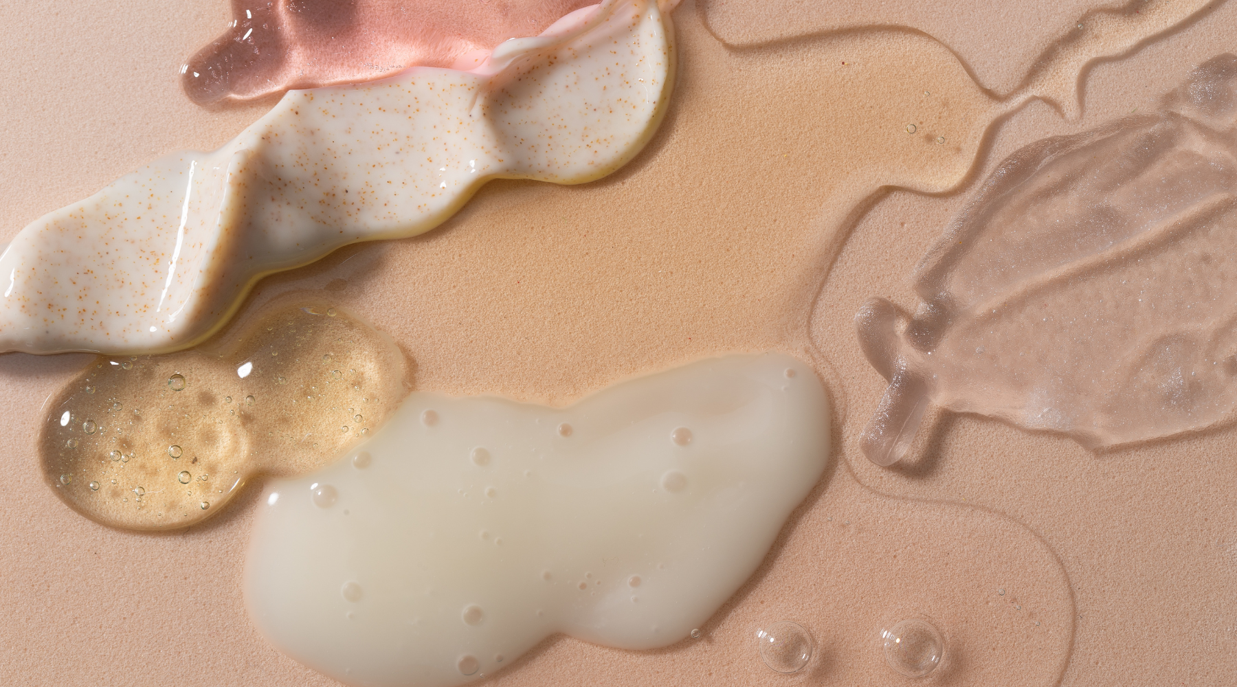 Why Clean Skincare Matters, skincare ingredients spread on the counter to show how healthy and safe they are.