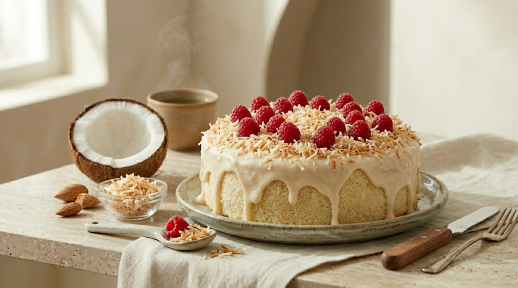 Coconut & Vanilla Extra Moist Cake