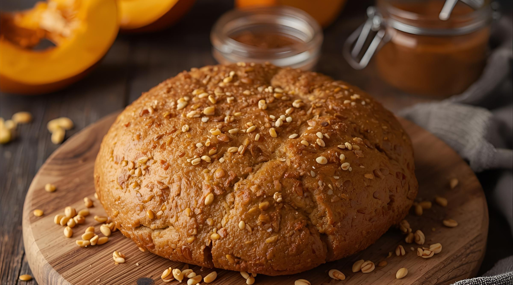 Pumpkin Tahini Bread